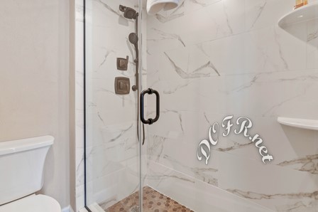 Master Bathroom with Walk In Shower with Hand Shower Option